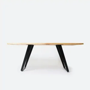 Metal and Wood Side Table