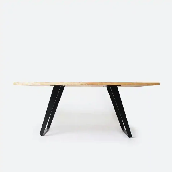 Metal and Wood Side Table